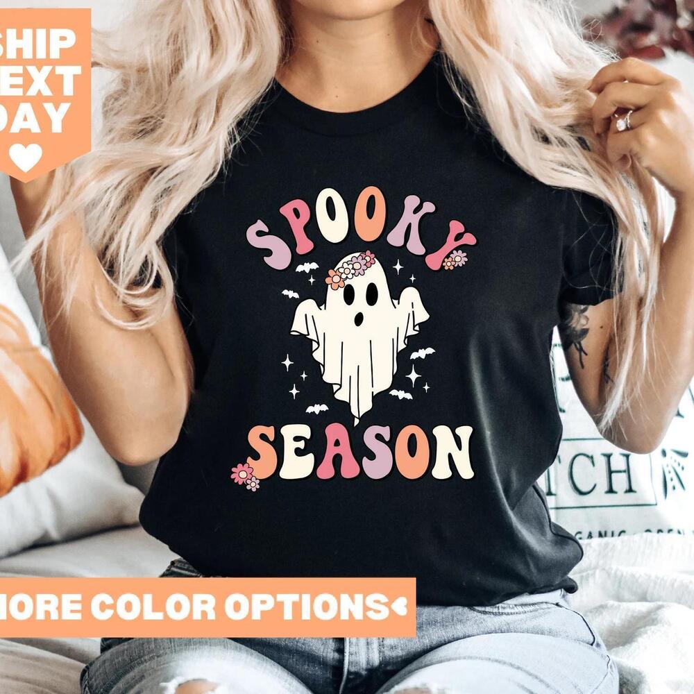Shirt, Spooky Vibes Shirt, Cute Halloween Shirt, Funny